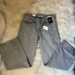 BNWT Levi's low loose baggy wide leg greyish blue jeans